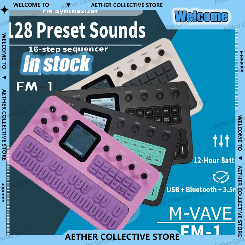 Midi Controller Pad - M-Vave FM-1 – портативный FM-синтезатор с