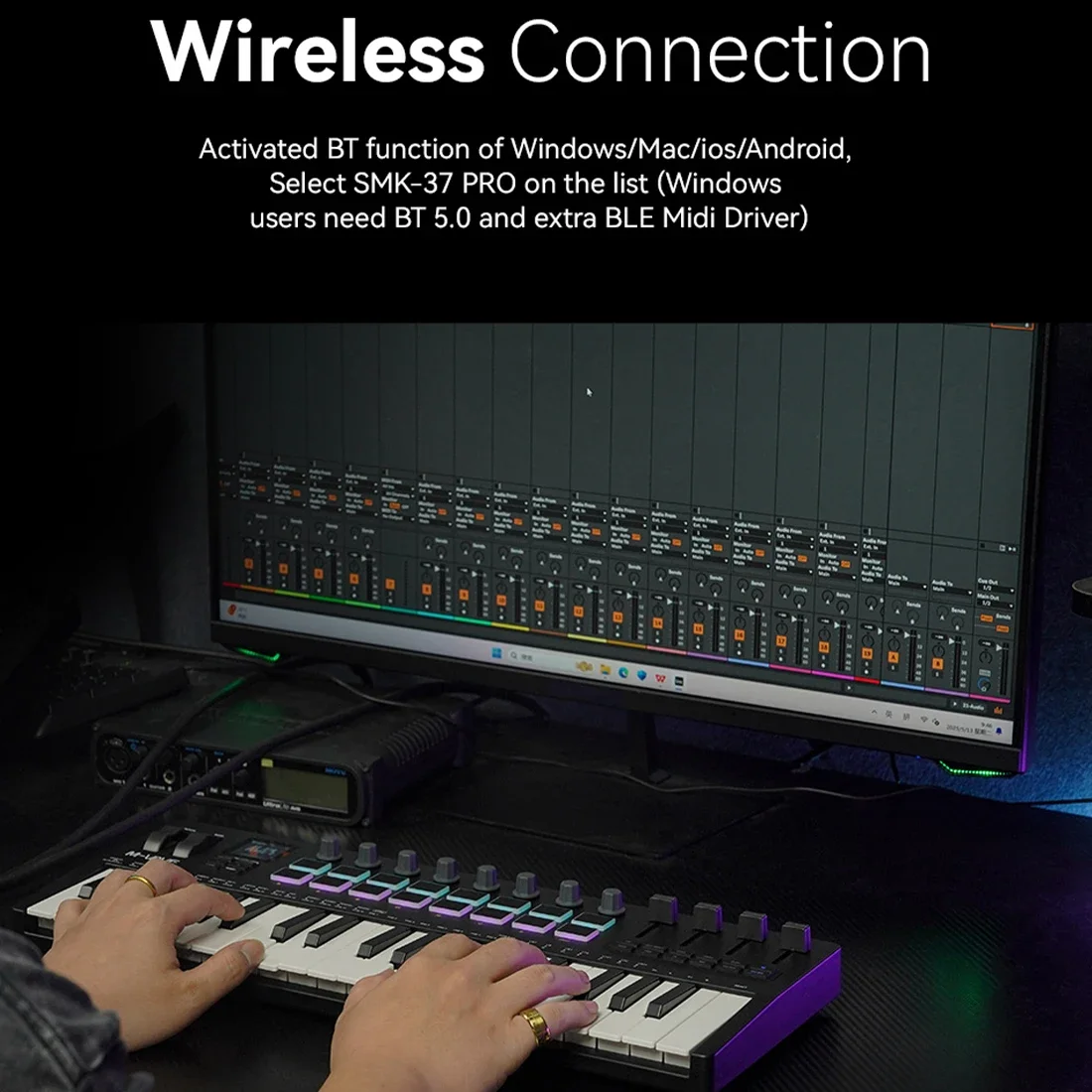 M-VAVE SMK-37 PRO – портативны – обзор и цена Midi Controller Pad