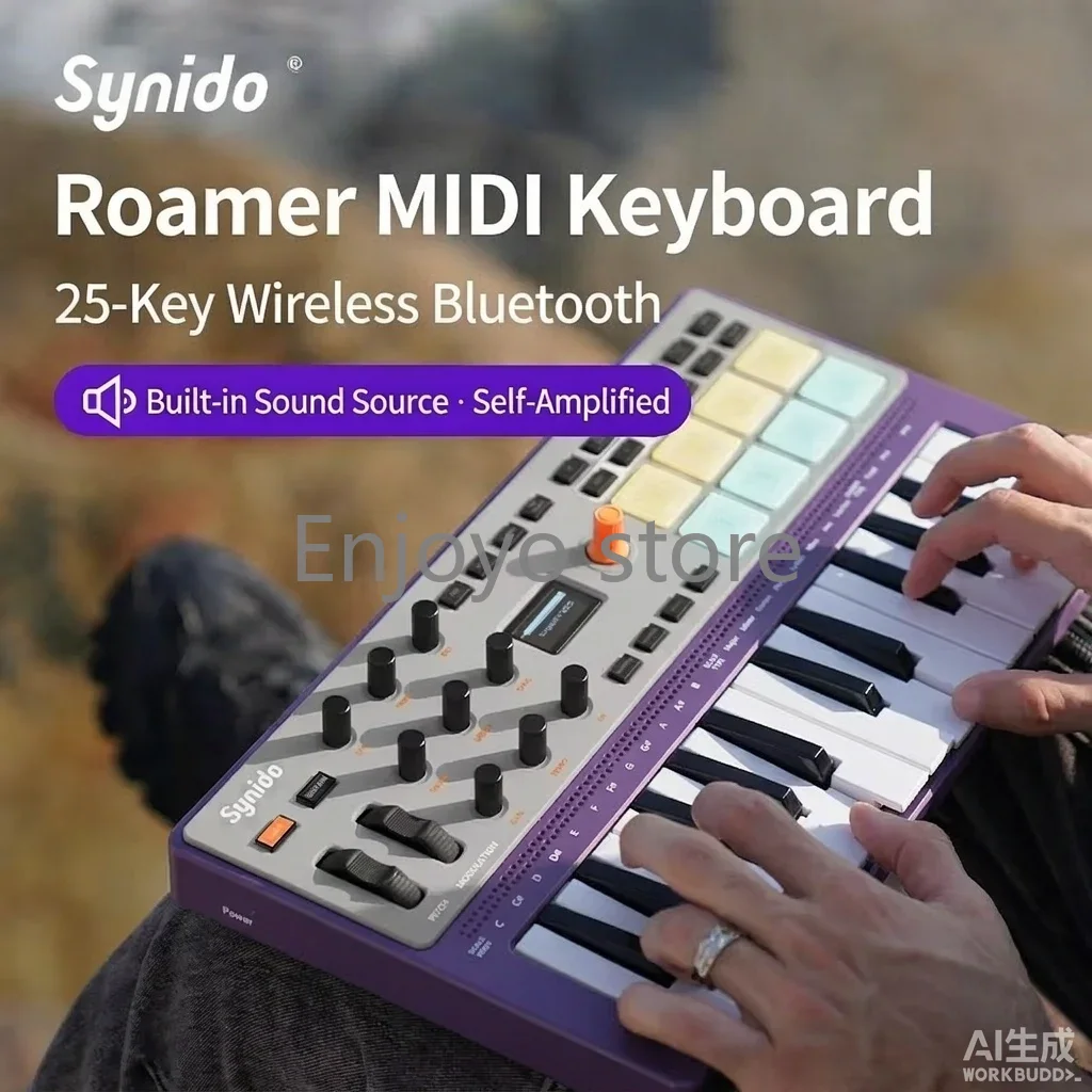 Synido TempoKEY W25 – беспрово – обзор и цена Midi Controller Pad