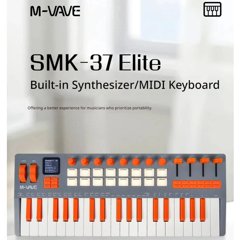 M VAVE SMK 37 Elite – портатив – обзор и цена Midi Controller Pad