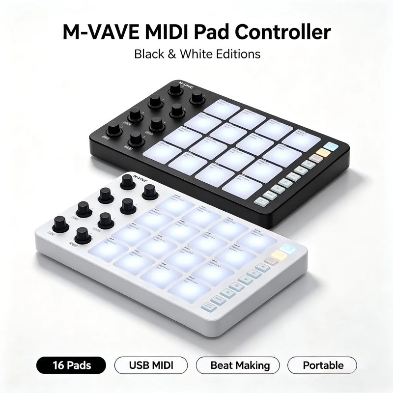M-Vave Smc-Pad – профессиональ – обзор и цена Midi Controller Pad