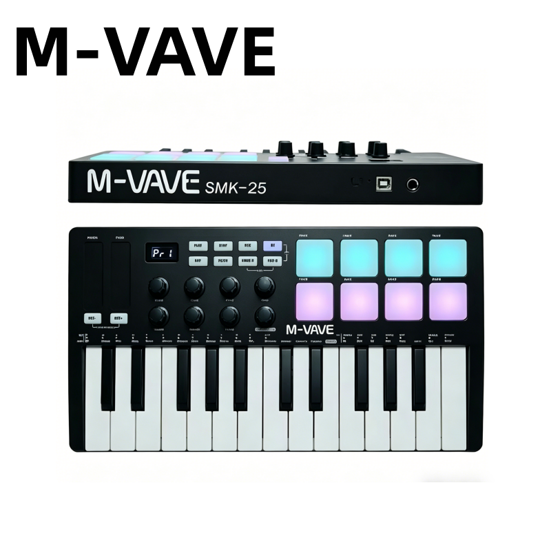 Портативная MIDI-клавиатура M- – обзор и цена Midi Controller Pad