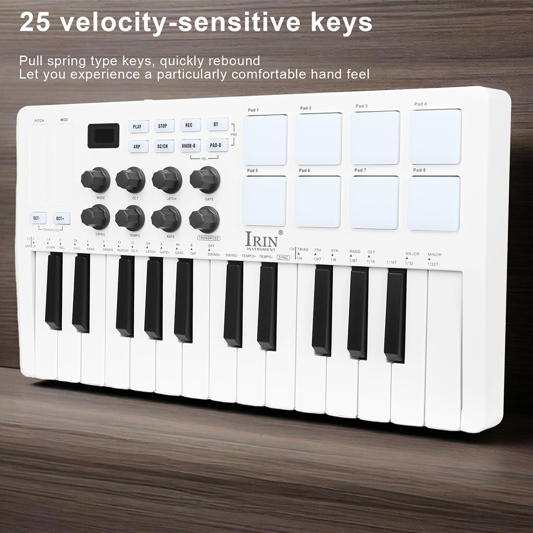 SMK-25 Портативный MIDI-контро – обзор и цена Midi Controller Pad